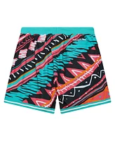 Mitchell & Ness Men's Teal San Antonio Spurs Game Day Pattern Shorts