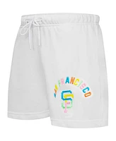 Pro Standard Women's White San Francisco Giants Washed Neon Shorts