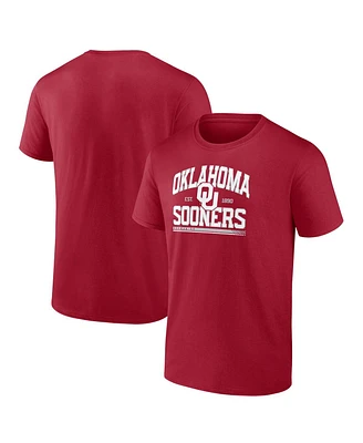 Fanatics Men's Crimson Oklahoma Sooners Modern Stack T-Shirt