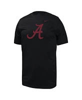 Nike Big Boys and Girls Alabama Crimson Tide Black Logo Legend Performance T-Shirt