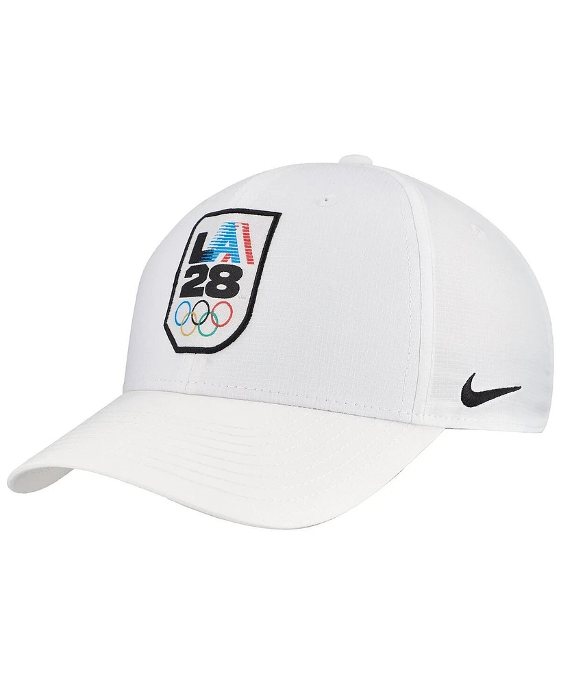 Nike Men's White LA28 Club Ripstop Performance Adjustable Hat