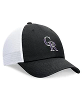 Nike Men's Black Colorado Rockies Club Trucker Adjustable Hat