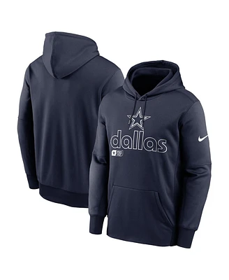 Nike Men's Navy Dallas Cowboys Performance Pullover Hoodie