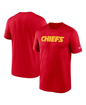 Nike Men's Kansas City Chiefs Primetime Legend Wordmark Performance T-Shirt