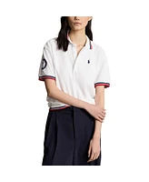 Polo Ralph Lauren Women's White Team Usa Paris 2024 Summer Paralympics Village wear Cropped