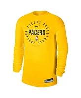 Nike Men's Gold Indiana Pacers 2024/25 Legend On-Court Practice Long Sleeve T-Shirt