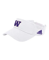 Adidas Men's White Washington Huskies Locker Room Team Adjustable Visor