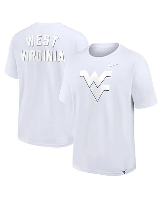 Nike Men's White West Virginia Mountaineers 2-Hit Statement Max90 T-Shirt