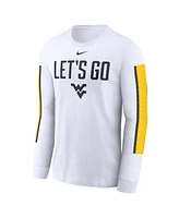 Nike Men's White West Virginia Mountaineers Local Spirit Slogan Long Sleeve T-Shirt