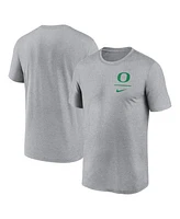 Nike Men's Heather Gray Oregon Ducks Primary Logo Legend Performance T-Shirt