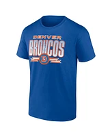 Fanatics Men's Royal Denver Broncos Fading Out T-Shirt