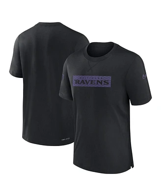 Nike Men's Black Baltimore Ravens Sideline Player Performance T-Shirt