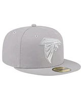 New Era Men's Gray Atlanta Falcons Color Pack 59FIFTY Fitted Hat