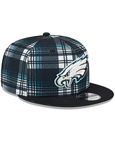 New Era Men's Black Philadelphia Eagles 2024 Sideline Statement 9FIFTY Snapback Hat