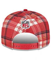 New Era Men's Scarlet San Francisco 49ers 2024 Sideline Statement 9FIFTY Snapback Hat