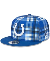 New Era Men's Royal Indianapolis Colts 2024 Sideline Statement 9FIFTY Snapback Hat