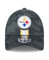 New Era Men's Pittsburgh Steelers 2024 Sideline 9FORTY Stretch-Snap Hat