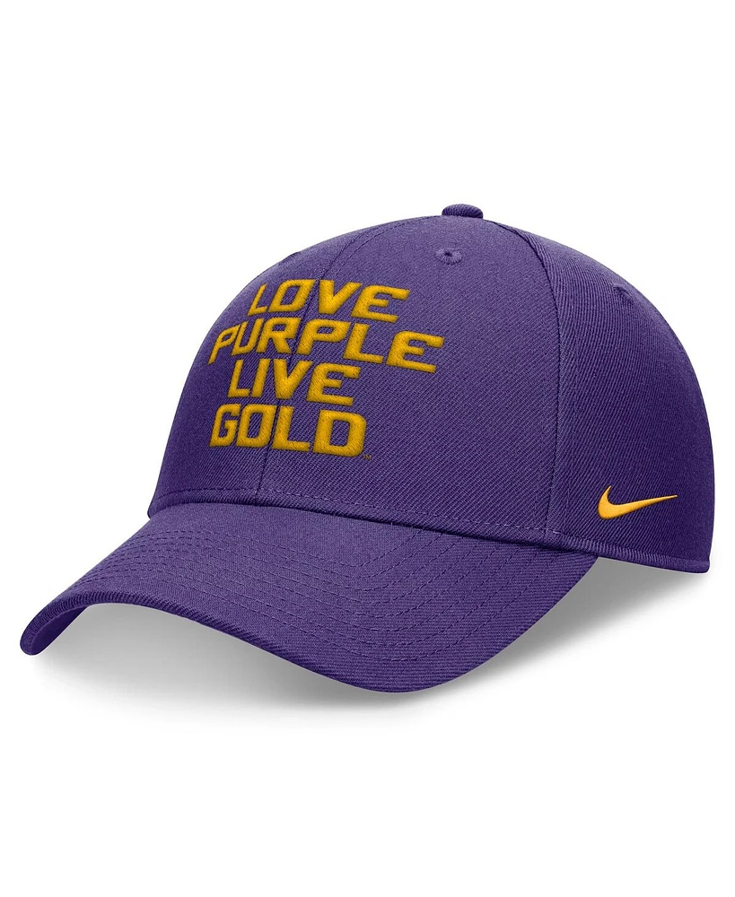 Nike Men's Purple Lsu Tigers Local Adjustable Hat