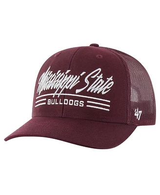 '47 Brand Men's Maroon Mississippi State Bulldogs Garner Trucker Adjustable Hat