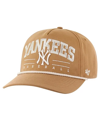 '47 Brand Men's Brown New York Yankees Neutral Roscoe Rope Hitch Adjustable Hat