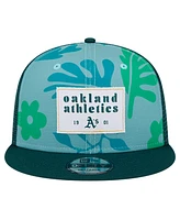 New Era Men's Green Oakland Athletics Bikini Bottom Trucker 9FIFTY Snapback Hat