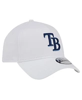 New Era Men's White Tampa Bay Rays Tc A-Frame 9FORTY Adjustable Hat