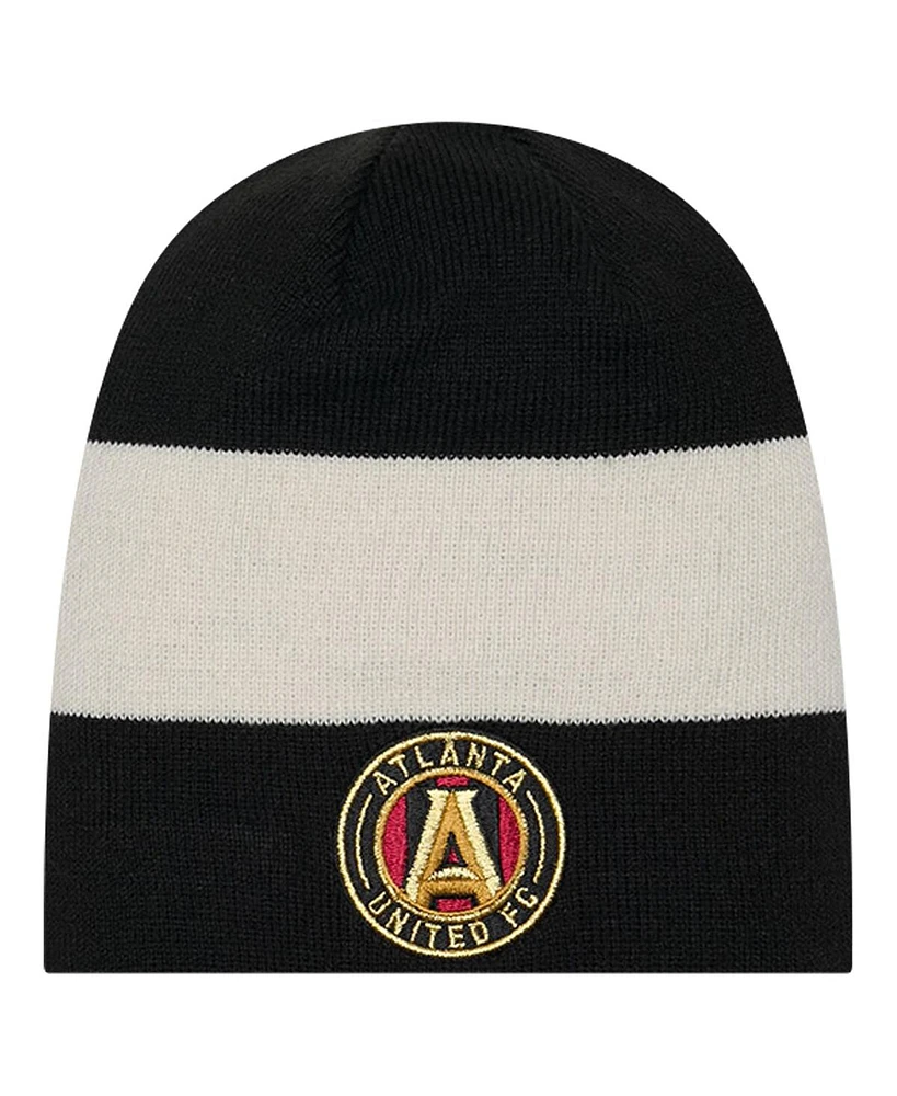 New Era Men's Black Atlanta United Fc 2024 Kick Off Collection Knit Beanie