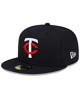 New Era Men's Navy Minnesota Twins National Baseball Hall of Fame 59FIFTY Fitted Hat