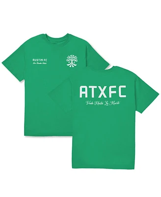 Live Breathe Futbol Men's and Women's Green Austin Fc T-Shirt