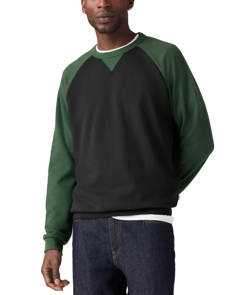 Levi' Men's Relaxed Fit Crewneck Long Sleeve Red Tab Logo Sweatshirt