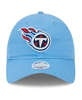 New Era Women's Light Blue Tennessee Titans Main Core Classic 2.0 9TWENTY Adjustable Hat