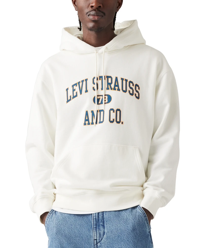 Levi's Men's Relaxed Fit Long Sleeve Varsity Logo Graphic Hoodie