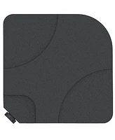 4-Piece Offset Umbrella Base with Weight Plates (158 lb/60 L) in Black