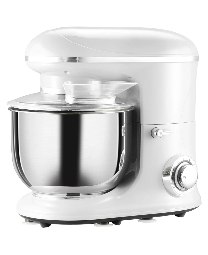 Simplie Fun 600W Electric Stand Mixer with 6+1 Speed and 6 Qt Mixing Bowl