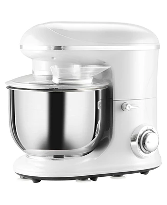 Simplie Fun 600W Electric Stand Mixer with 6+1 Speed and 6 Qt Mixing Bowl