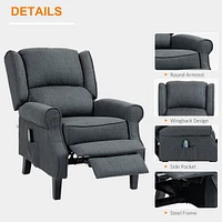 Streamdale Furniture Vibrating Massage Recliner Chair for Living Room, Reclining Wingback Single Sofa with Heat
