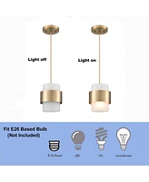 Moose Modern Pendant Light Fixtures Over Kitchen Island Lighting Ceiling Hanging Farmhouse Metal Industrial Mini Cylinder Pendant Lighting Frosted Sha