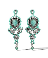 Jessica Simpson Turquiose Bead Statement Earrings