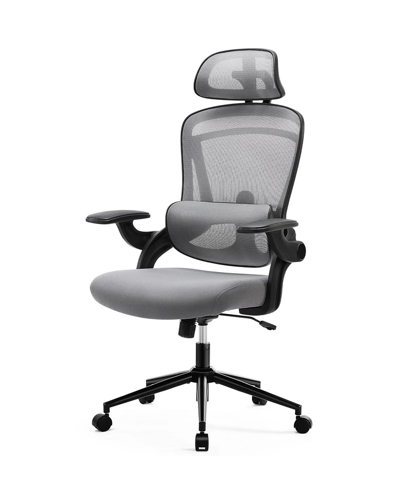 Streamdale Furniture Adjustable High Back Mesh Office Chair with Lumbar Support