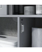 Streamdale Furniture Over the Toilet Storage Cabinet w/ Adjustable Shelves, Toilet Rack