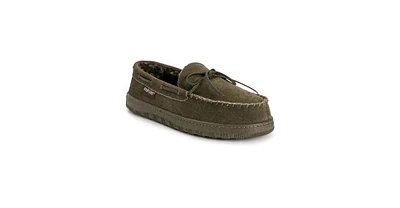 Muk Luks Men's Paul Printed Berber Suede Moccasin