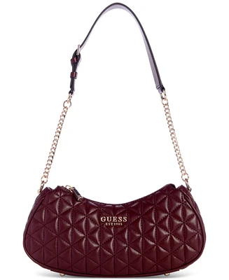 Guess Kori Top Zip Medium Quilted Shoulder Bag