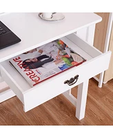 Skonyon Home Office Writing Desk with 4 Drawer Computer Study Table