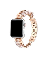 Posh Tech Women's Luna Cultivated Pearl Bracelet Band for Apple Watch 42mm, 44mm, 45mm