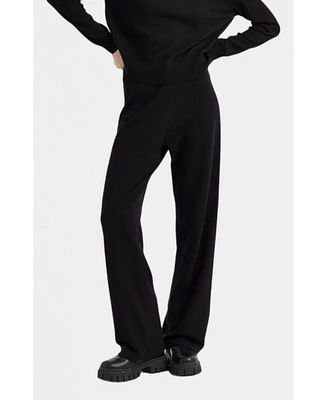 Chinti and Parker Women's & Wool-Cashmere Wide-Leg Track Pants