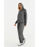 Chinti and Parker Women's & Wool Cashmere Luxe Lounge Boxy Hoodie