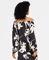 Vince Camuto Women's Printed Off-The-Shoulder Top