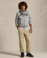 Polo Ralph Lauren Big Boys Corduroy-Logo Fleece Full-Zip Hoodie