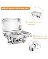 Givimo 2 Packs Stainless Steel Full-Size Chafing Dish