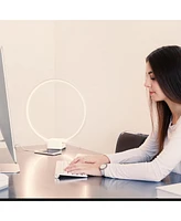 Brightech Circle 15" Dimmable Modern Led Desk Lamp with Usb Port